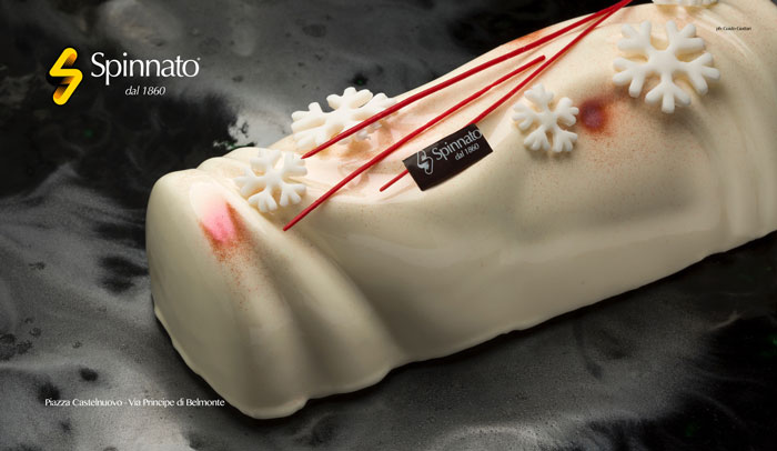 Tronchetto di natale alla fragola